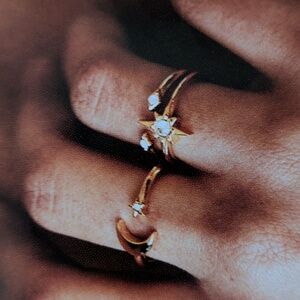 Adjustable Celestial Ring Set By And Every